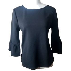 Green Envelope Simply Black Bell Sleeve Top